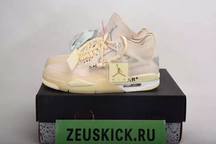 Off-White x Air Jordan 4 “Sail”- CV9388-100